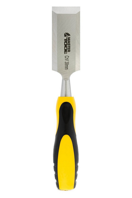 Стамеска плоская по дереву ударная MASTERTOOL CrV 38 мм с двухкомпонентной ручкой 14-1538 Харків - зображення 10