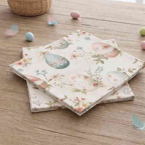 Салфетки Пасхальные прямоугольные 26х39см 5 штуки разноцветные Одесса