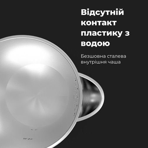 Электрочайник AENO AEK0004 1.5 л серый Київ - зображення 3