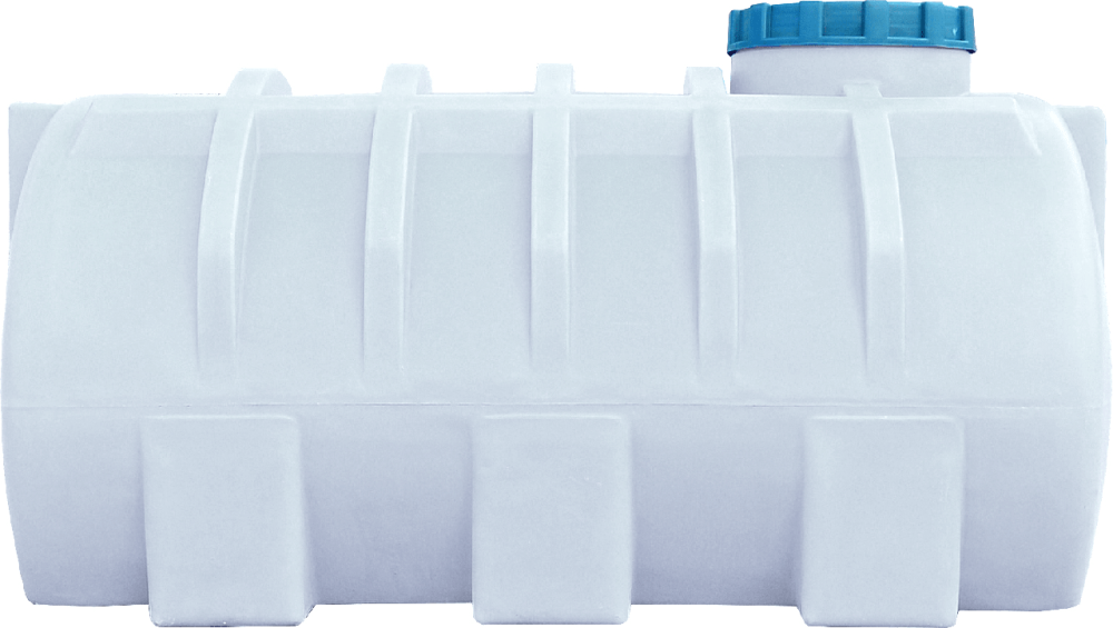 Емкость 750 л горизонтальная ГО ПБ белая Київ - зображення 3