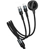 Дата кабель Hoco CW64 3in1 Type-C to iWatch/Lightning/Type-C 15W (1.2m) Херсон