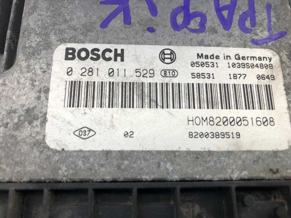 Блок управления двигателем Renault Trafic 1.9 dci 2001-2006 (8200389519) Ковель - зображення 1