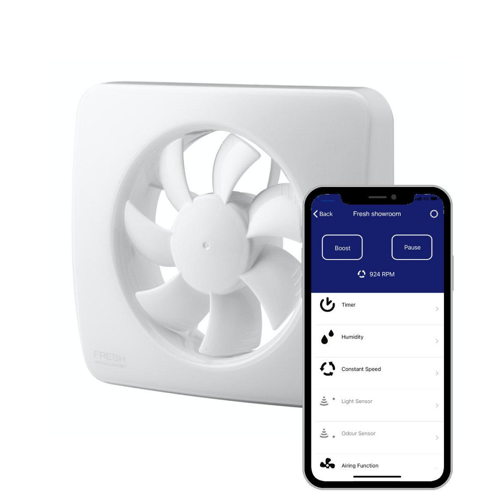 Вентилятор вытяжной Intellivent ICE FRESH SMART Bluetooth (управление смартфоном) Киев - изображение 1