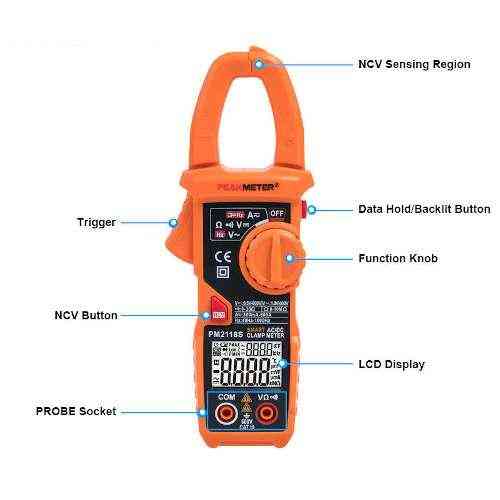 Токовые клещи с мультиметром и термопарой PROTESTER PM2118 Харків
