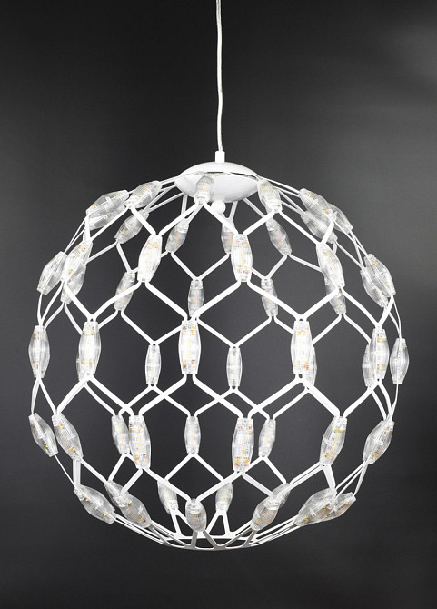 Люстра стельова LED D1289/500-wh Білий 65-250х50х50 см. Київ - зображення 1