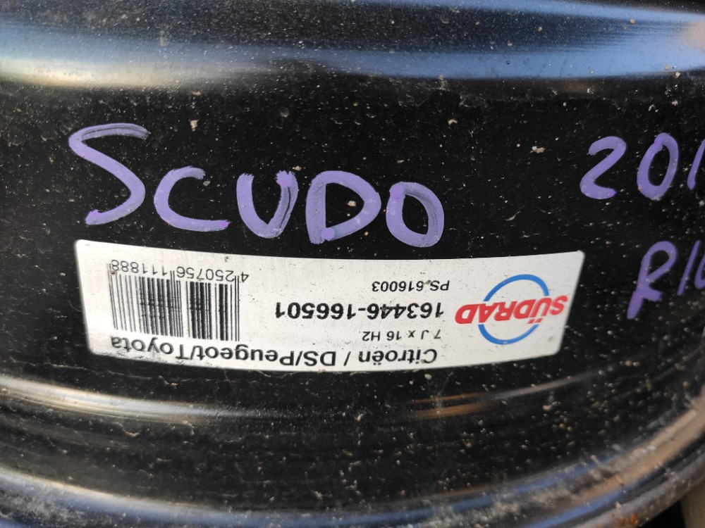 Диск металлический R16 Fiat Scudo 2007-2016 Ковель - изображение 5