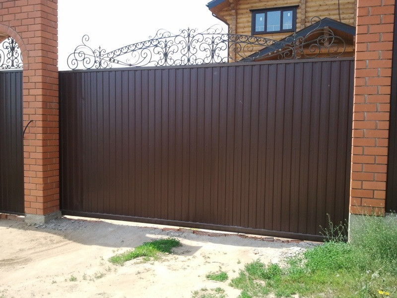 Автоматические откатные ворота под ключ. Раздвижные ворота Кривий Ріг - зображення 1