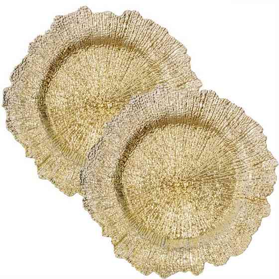 Подтарельник для сервировки Ø33см Leeseph золото 2 шт. Одеса