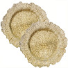 Подтарельник для сервировки Ø33см Leeseph золото 2 шт. Одеса