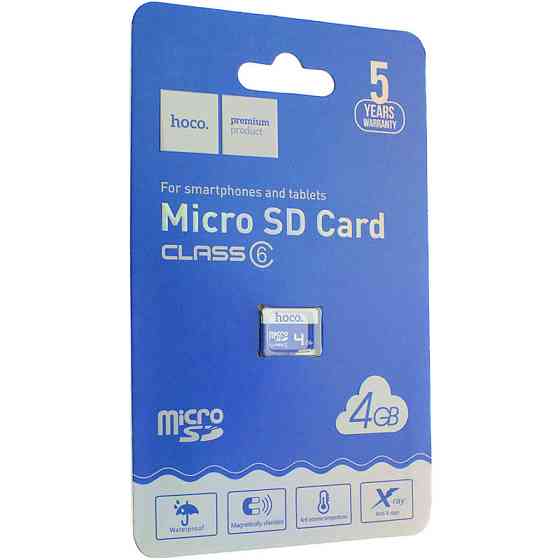 Карта памяти Hoco microSDHC Class 10 - 4GB (без адаптера) Херсон