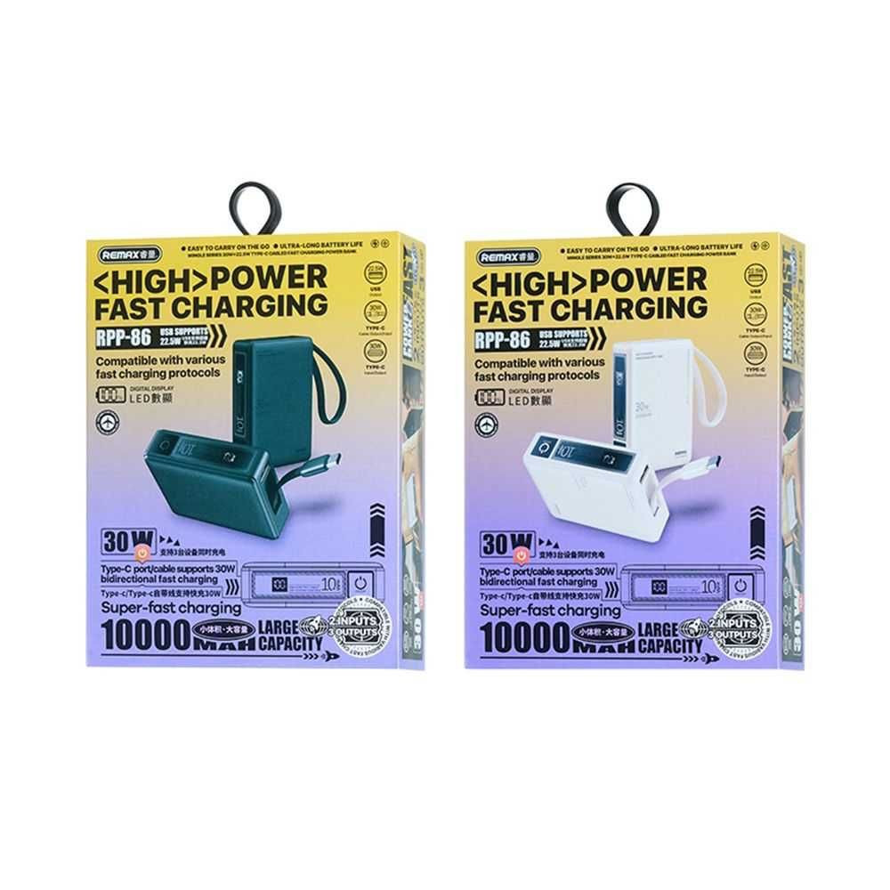 Павербанки Remax, Veger, Q9 Plus (10000 / 20000 / 30000 mAh) Нові Черновцы - изображение 8