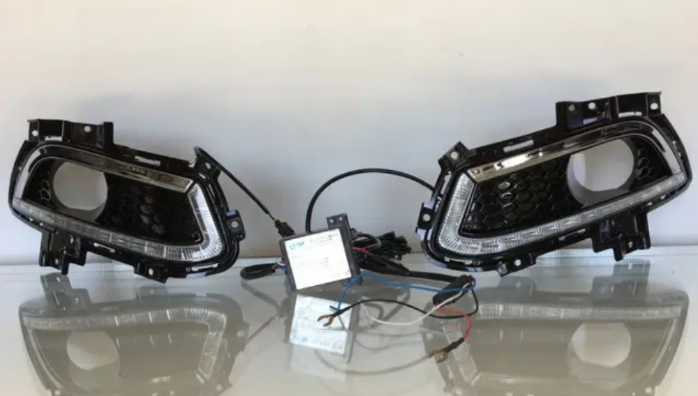 Комплект накладок ПТФ DRL для Ford Fusion 2013-16 Led ДХО з проводкою для під'єднання Одесса - изображение 2