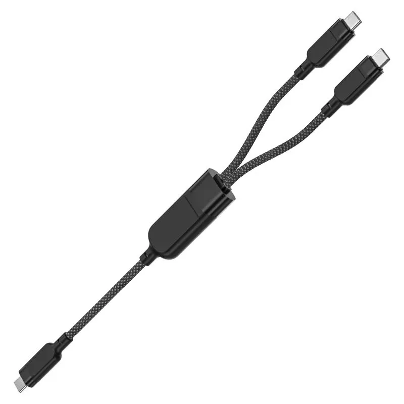 Дата кабель Acefast C5-11 USB-C to 2xUSB-C 100W (1.2m) Херсон - зображення 4