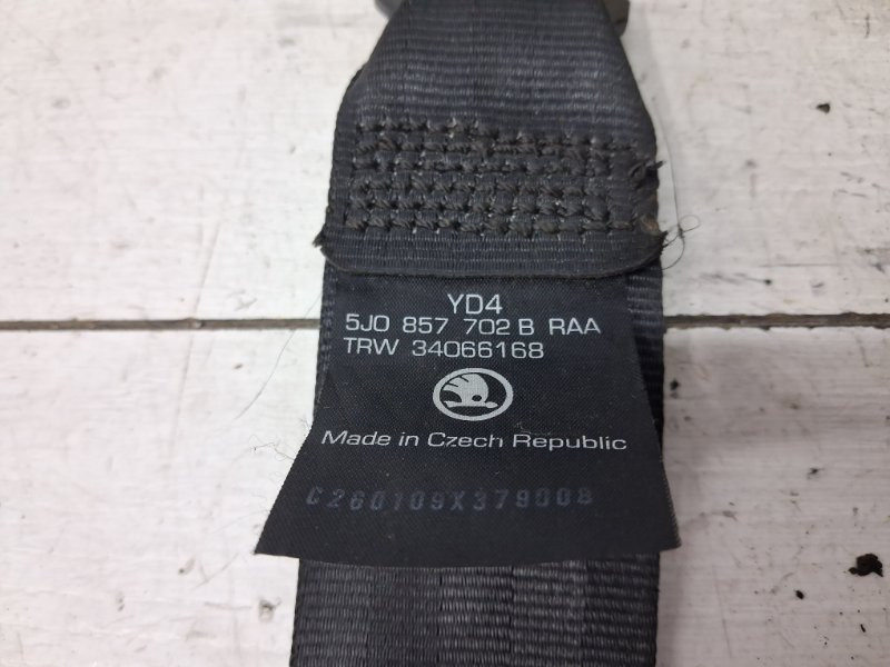 Ремень безопасности передний правый Skoda Fabia 2007-2014 5J0857702B RAA (Арт. 78144) Київ - зображення 5