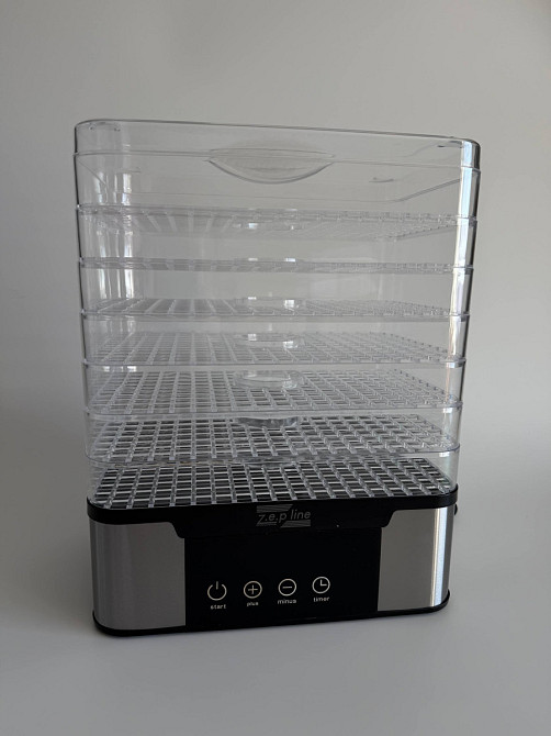 Сушилка для продуктов 7 ярусов Zepline ZP-00349 1000 Вт серебристая Київ - зображення 3