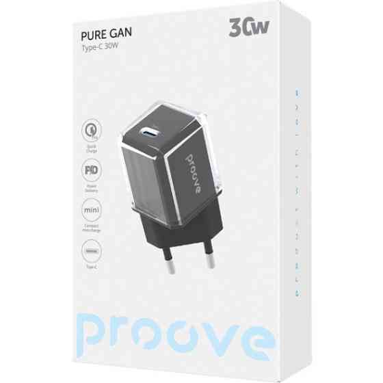 Мережевий зарядний пристрій Proove Pure GaN 30W Type-C Black (WCPU30012201) (Код товару:41158) Харків