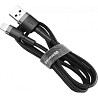 Кабель Baseus Cafule USB to Lightning 1.5A 2m Gray/Black (CALKLF-CG1) (Код товару:21823) Харків