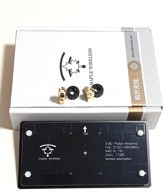 Антенна 5150-5950MHz, до 50 Вт 17dBi пластинчатая SMA-Manual Maple Wireless, For FPV Monitor Днепр - изображение 1