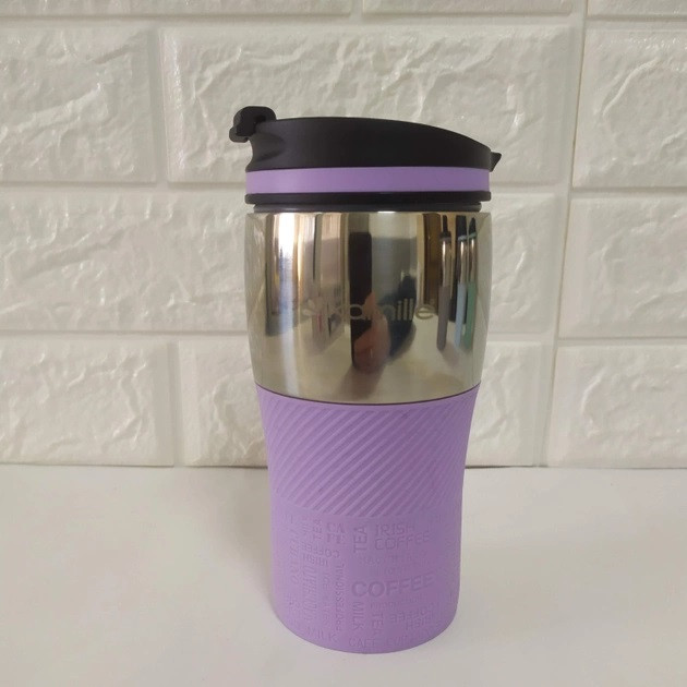 Термокухоль Kamille KM-2155-Violet 320 мл фіолетовий Київ - зображення 1