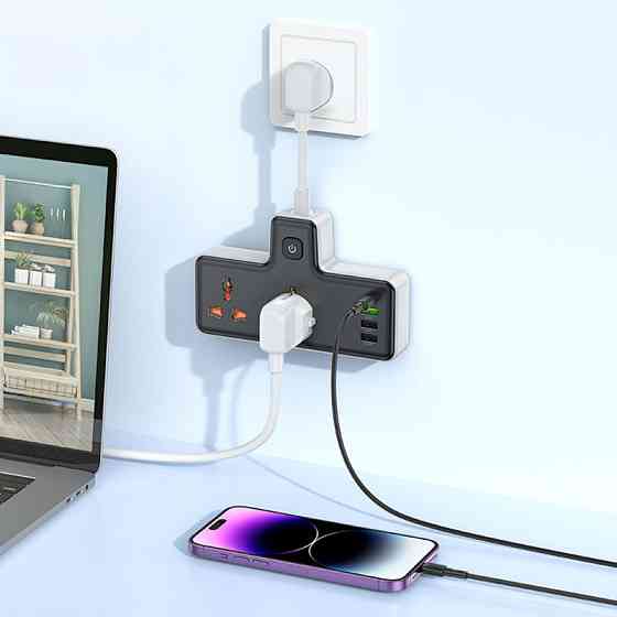 СЗУ Hoco AC12A Reise (PD30W/1C3A) +Socket Херсон