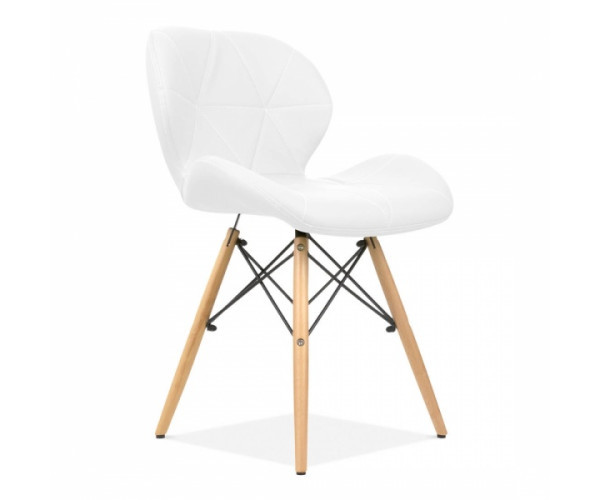 Стілець Стар м'який екошкіра біла Дніпро - зображення 2