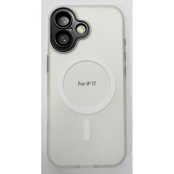 Чохол DM with MagSafe для Apple iPhone 17 Clear Black Харків - зображення 1