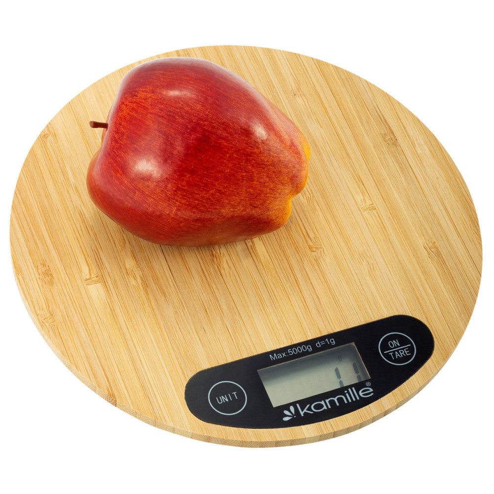 Весы кухонные электронные на 5 кг коричневые  (КМ 7109) Одеса - зображення 8