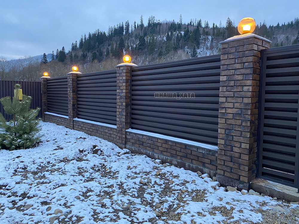 Яготин Київська.Купити популярний паркан Жалюзі,ціна.Паркан Жалюзі під ключ.Монтаж,установка Яготин - зображення 10