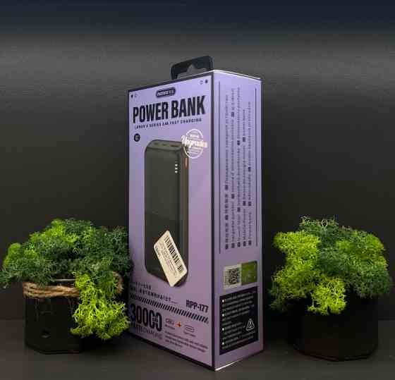 Павербанк Remax 30000 mAh RPP-177 | До 10 зарядок телефону 3. Зовнішній акумулятор Remax Чернівці
