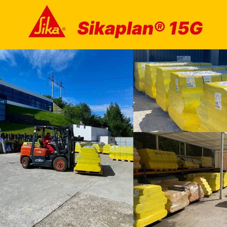 Покрівельна ПВХ мембрана Sikaplan G-12, G-15, G-18, G-20 армована багатошарова преміум Вишнёвое - изображение 3