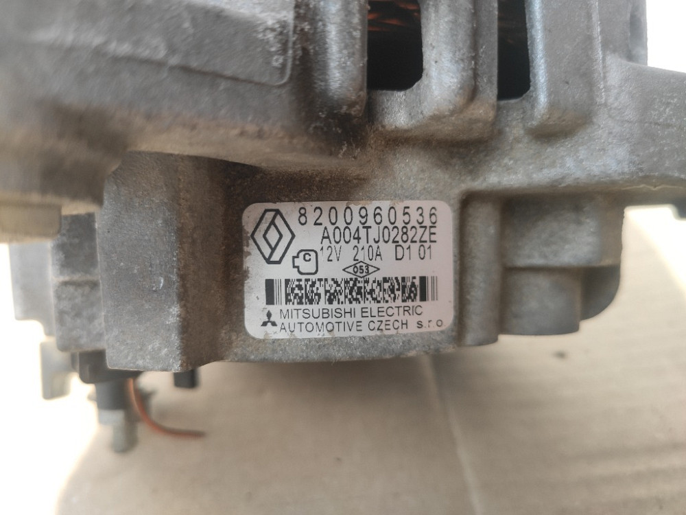 Генератор 210A Renault Scenic III 2009-2016 (8200960536) Ковель - зображення 3