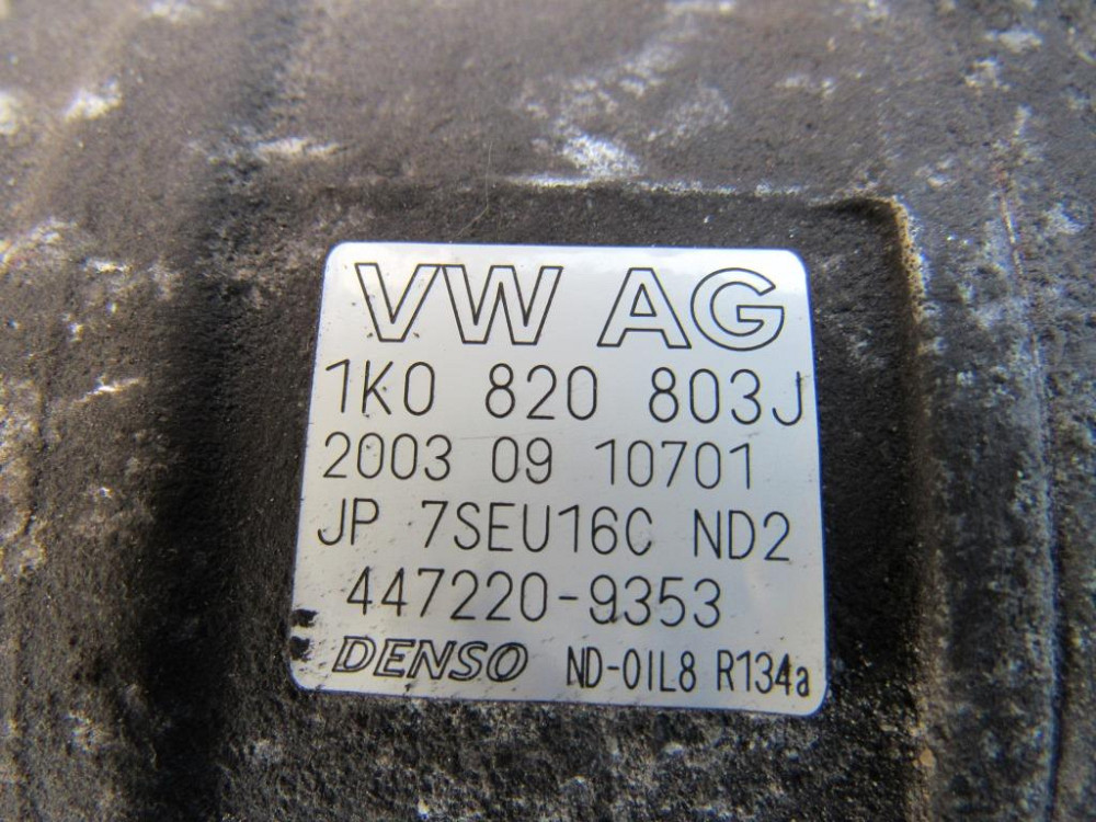 Компрессор кондиционера VW Touran 1.9 tdi 2.0 tdi 2004-2010 (1K0820803J) Ковель - изображение 2