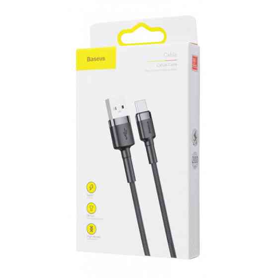 Дата кабель Baseus Cafule USB to Type-C Cable 2A (2m) (CATKLF-C) Херсон