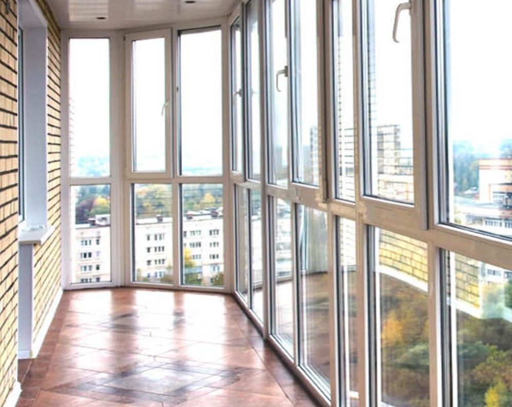 Остекление Rehau Рехау балконов и лоджий с нестандартными проемами Киев - изображение 6