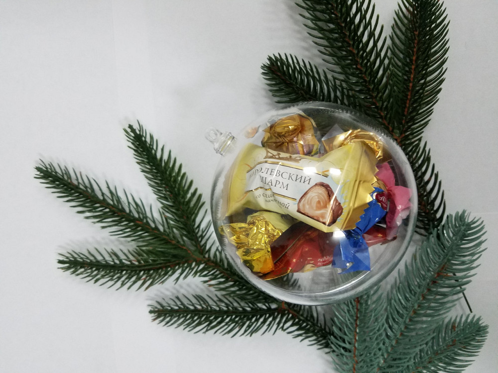 Шар (основа) разъёмный для новогодней игрушки, 10 см – Идеального качества! Киев - изображение 5