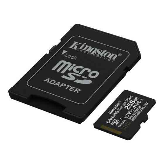 Карта пам'яті Kingston microSDXC 256GB Canvas Select Plus UHS-I R150MBs + SD-адаптер (SDCS3/256GB) Харків