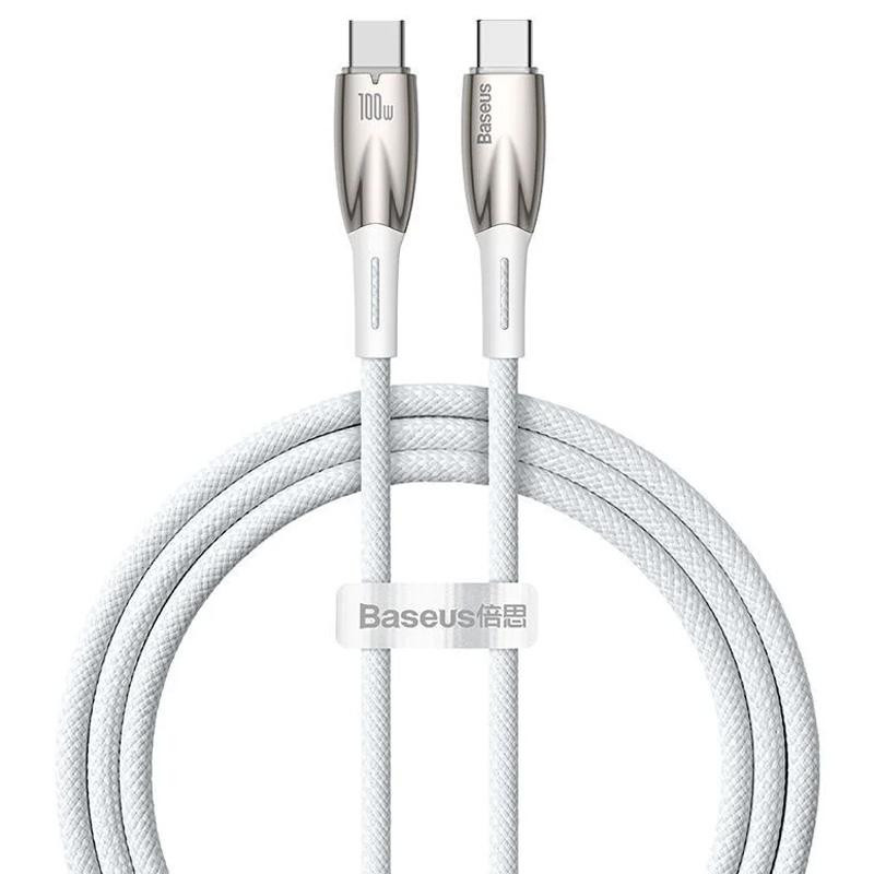 Дата кабель Baseus Glimmer Series Fast Charging Type-C to Type-C 100W 1m (CADH00070) Херсон - зображення 1