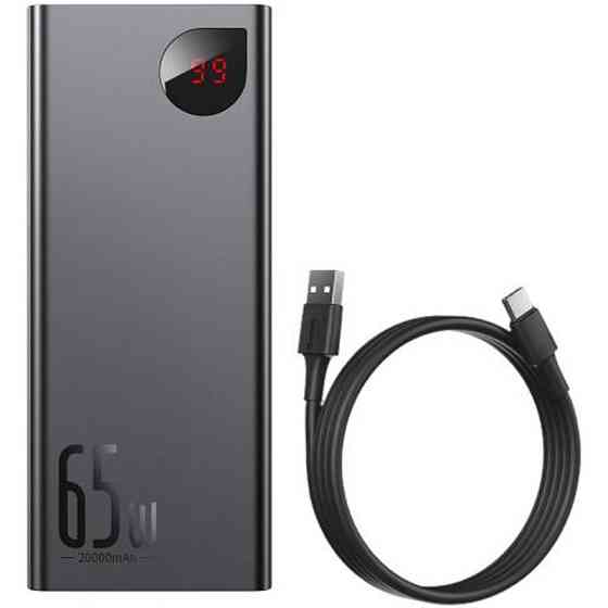 Портативное ЗУ Baseus Adaman Metal Digital Display QC 65W 20000 mAh (PPIMDA-D) Херсон