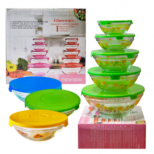 Набір салатників з кришкою SNT Мікс 6015 10 предметів Киев - изображение 1