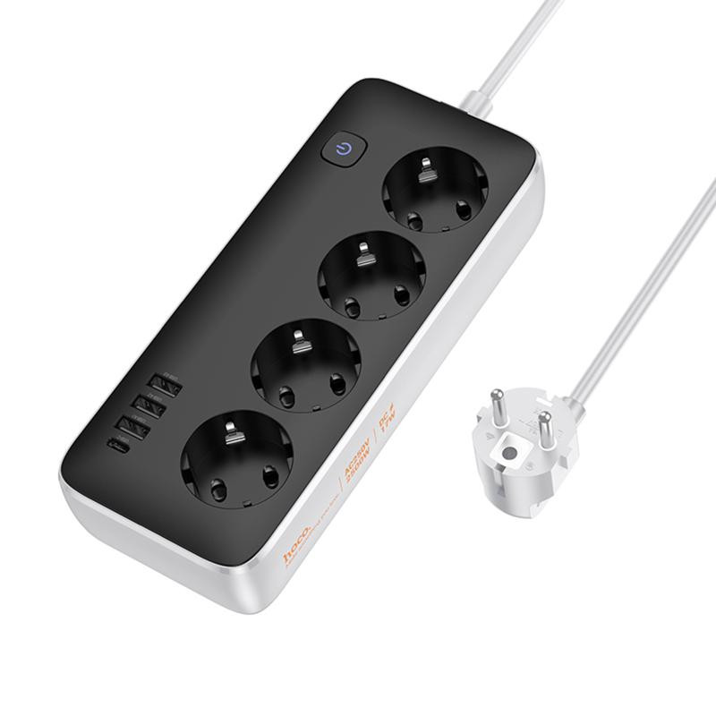 Удлинитель Hoco AC21 Sunlight 4-bit (1C/3A/4xSocket) (3m) Херсон - изображение 4
