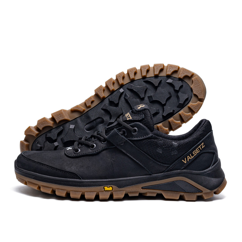 Мужские кожаные кроссовки Valsetz Black Originals Киев - изображение 1