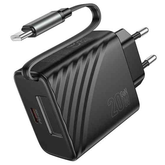 СЗУ Hoco N57 Full PD20W with retractable cable Type-C (2USB-C) Херсон