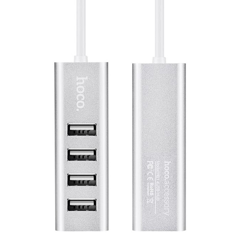 Переходник HUB Hoco HB1 USB to USB 2.0 (4 port) (1m) Херсон - зображення 2
