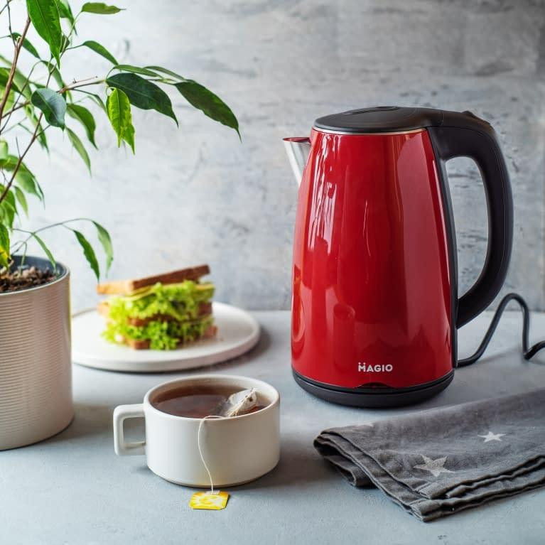 Электрочайник-термос красный Magio MG-977 Киев - изображение 3