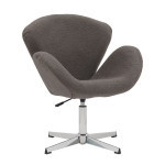 Крісло м'яке коричневе, сіре Сван Днепр - изображение 5