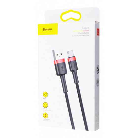 Дата кабель Baseus Cafule Type-C Cable 3A (1m) (CATKLF-B) Херсон
