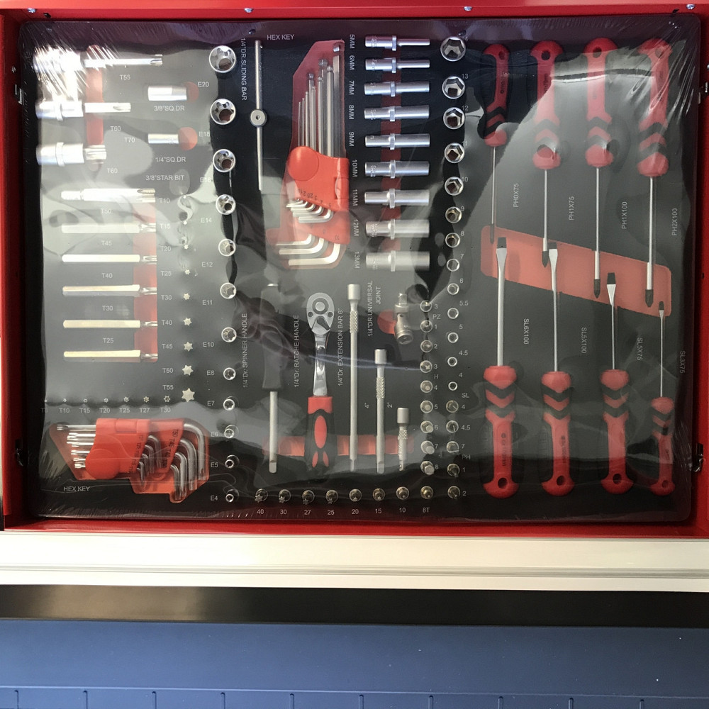 Тележка с инструментом 7 секций, 240 ед. TORIN TBR5807A-X Харків - зображення 6