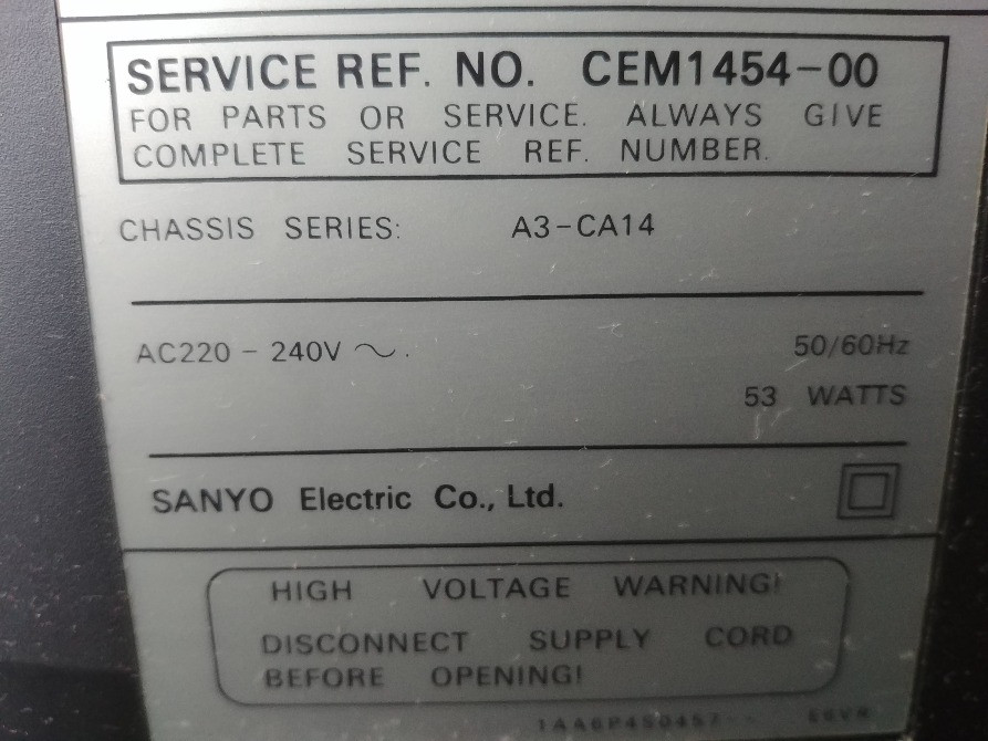 Телевізор SANYO 14" в хорошем рабочем состоянии Лубни - зображення 5