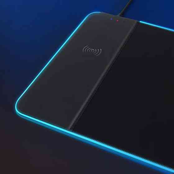 Игровая поверхность (коврик) STAND JD-S60 с БЗУ 15W LED+RGB (800*300*6mm) Херсон