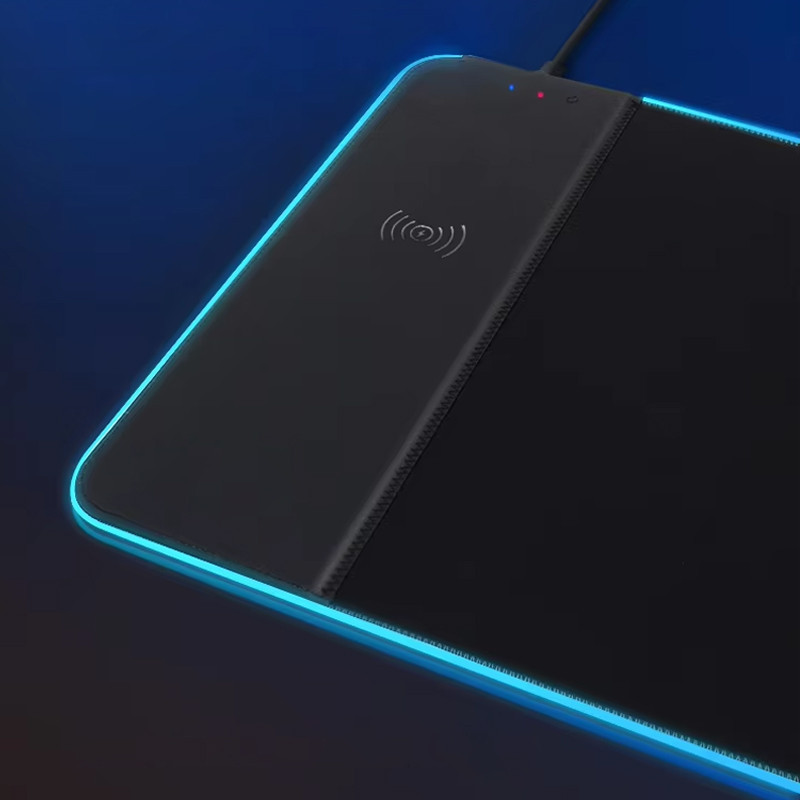 Игровая поверхность (коврик) STAND JD-S60 с БЗУ 15W LED+RGB (800*300*6mm) Херсон - зображення 2